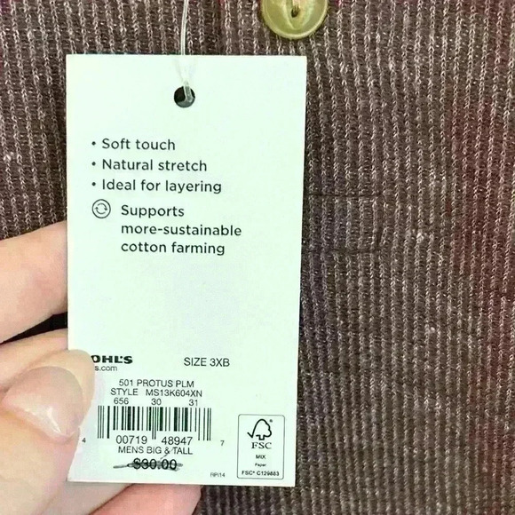 NWT Sonoma Super soft Thermal Size 3XB - Picture 3 of 5